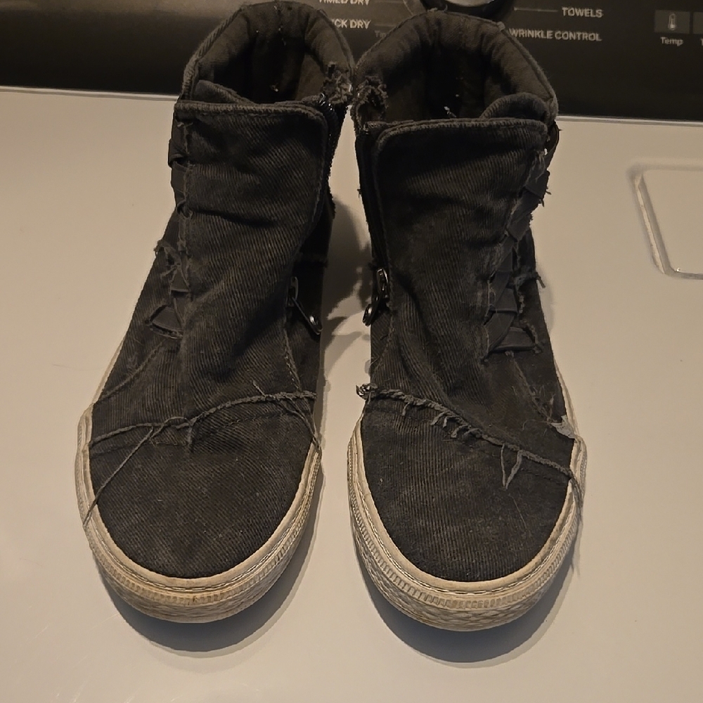 Black High-Top Sneakers